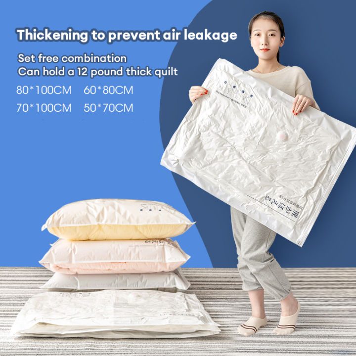 Purple Rabbit Clothes Organizer Vacuum Bag Travel Storage Bag Clothes