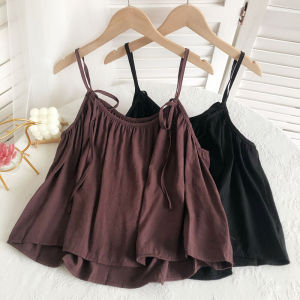 Summer 2022 Design Sensation: Women's Short Strapless Tank Top & Belted Backless Sleeveless Outerwear Fashion Commute Style