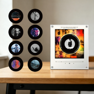 Rotating NFC Music Playing Magnetic Refrigerator Sticker