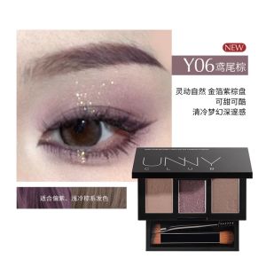 Unny Club Eyebrow Powder Womens Waterproof Natural Three-Color Eyebrow Powder Palette Eye Nose Shadow Contour Three-In-One Non-Fading