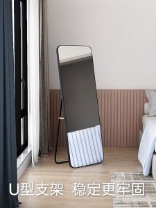 SG Seller Full Length Mirror Standing Mirror Floor mirror bedroom Wall hanging Dressing Mirror Round Edge Mirror