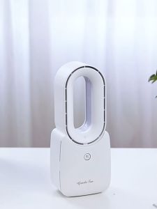 Bladeless Desk Fan 11.8 Inch Office Fan  bladeless table standing fan fan portable powerfulair circulator3 Speed AdjustmentNoiseless dehumidifier