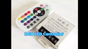 RGB Controller 24 Key RF Remote DC12V-24V Max Load For LED Striplight and Modules 36A Aluminum Shell