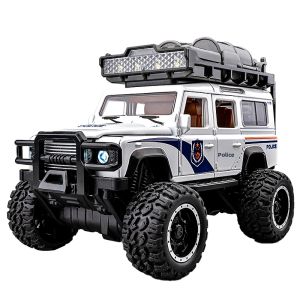 Large Alloy Simulation Police Car Model