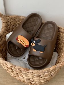 Cute Couple Indoor Slippers Home Comfortable Anti-Slip Summer EVA Soft Bottom Cartoon Style Womens Mens Slippers