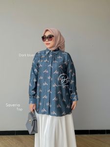 DYN - Saveria Top DYN SIGNATURE DYN CLOTHINGLINE Silk Premium Atasan Wanita
