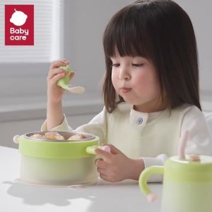 BabyCare ถ้วยดูด จานข้าวเด็ก ชุดจานข้าวเด็ก