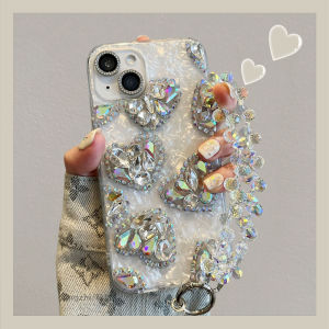 Luxury Glitter Heart Shell Pattern Silicone Phone Case for  15 pro Max Anti-Fall Creative Personalized Womens Fashion Accessories
