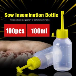 100 pcs Boar Semen Squeeze Bottle for Artificial Insemination 100ml semen squeeze bottle for pig artificial insemination