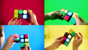RC-Global Flipslide Game Electronic Magic Rubik Cube Puzzle Electronic Handheld Game | Flip Slide and Match the colors