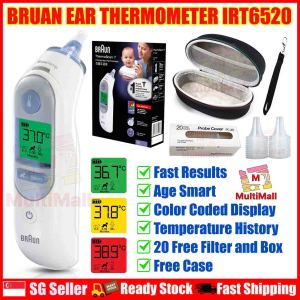 Digital Ear Thermometer- Braun ThermoScan IRT6520  with Age Precision Age Smart Fever Thermometer with Disposable Probe Covers or Lens Filters Ear Thermal Scanner for Kids Babies Toddlers and Adults