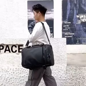 Tas Laptop Import Waterproof Tas Punggung Casual Trendy Fashion Korea Backpack Selempang Tabung