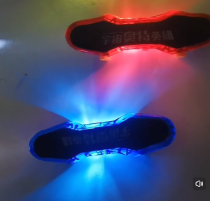 Fingerboard Mini Finger Skateboard Plastic Finger Skate Scooter Skateboard LED Light Four Wheels