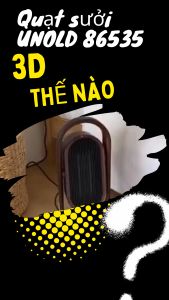 Quạt Sưởi Unold 86535 Keramik-Heizlüfter 3D: Sự Ấm Áp Sang Trọng Cho Ngôi Nhà Của Bạn