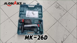 MONAKE German Tool Mesin Bor Bobok 26mm Rotary Hammer Drill Impact Beton Tembok Listrik Bobok MK-26D
