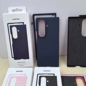 Samsung | Leather Magnetic Case for Samsung Galaxy Z Fold 7 5G Fold7 Magsafe Slim Mobile Phone Cover Wireless Charge Back Protective Shell