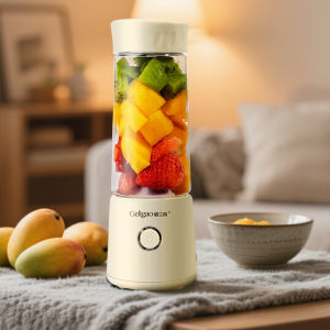 Portable Wireless Electric Juicer Mini Fruit Juicer Home Multi-Function Fruit Fryer Glass Body 2000mAh Battery 250W Power