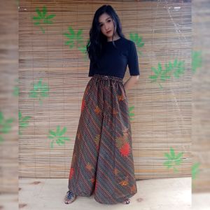 CELANA KULOT BATIK PANJANG JUMBO WANITA KERJA