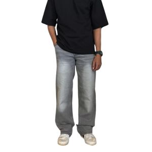 ARMELIA SHOP Celana Jeans Gombrong Skena Wide Legs Loose Fit Bahan Denim Celana Gombrang Baggy