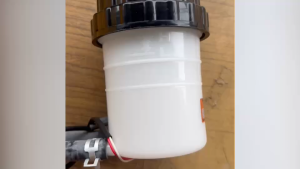 กระป๋องน้ำมันเบรค MITSUBISHI FUSO อย่างดี พร้อมเซนเซอร์ รุ่นใหม่ 0316-0038 HNEC แท้ๆ กระป๋องน้ำมันคลัชฟูโซ่/SNBHK