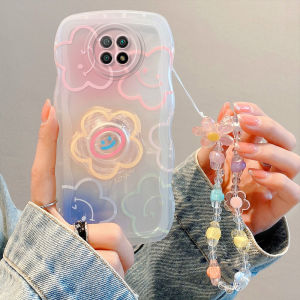 Fashionable Cute Redmi Note9 5G Phone Case Student Protection Cover Silicone Anti-Fall Simple Bracelet Night9 High Aesthetic Note9Pro Girl Stand