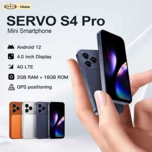 SERVO | SERVO 4G LTE Mini Smart Mobile Phone Android12.0 OS 2GB+16GB WhatsAPP Play Store WiFi Dual SIM Standby 4.0inch Pocket Smartphone