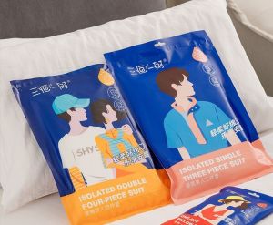 Disposable Travel Bed Sheets Set Anti Pollutant Portable Travel Hotel Business Bedsheet