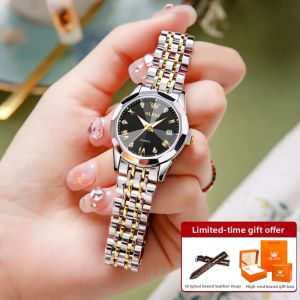 OLEVS | Luxurious Red Ladys Quartz Watch