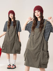 Retro Loose Dungaree Dress