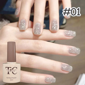 ยาทาเล็บเจล TC Dreamland Glittered Light Trace Diamond 1 ชิ้น รุ่น 2025 สะท้อนแสงระยิบระยับ สำหรับตกแต่งเล็บ สีเหลือง สีเขียว