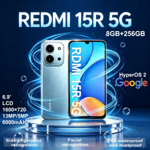 Redmi | Redmi 15R new ultra-thin smart fashion mobile phone with 8GB ram 256gb storage 6000mAh battery long battery life