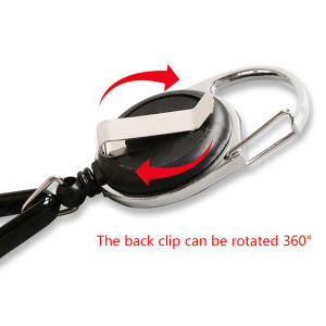 Protective Cover Holder Clip With Retractable Keychain Decoration Accessories
