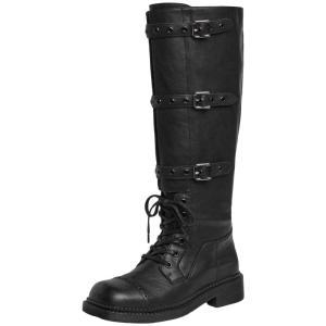 Josiny | Thick Heel Versatile Vintage British Knight Boots