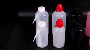 2pcs 500/250ML Tattoo Wash Bottle Plastic Tattoo Squeeze Bottle 5Colors Diffuser Squeeze Container Tattoo Accessories