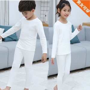 ชุดชั้นในเด็กผ้าฝ้ายผสมขนแกะ ชุดชั้นในฤดูใบไม้ร่วงสำหรับการแสดง ชุดชั้นในเด็กชายและเด็กหญิง ชุดชั้นในฤดูหนาวสำหรับเล่นกีฬา