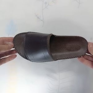 Dép Nam Quai Ngang TiTi ĐÔ Da Bò Thật Cao Cấp DN267