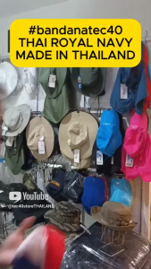 Tec40store High-Quality 100% Cotton THAI ROYAL NAVY ราชนาวี Bandana Casual Style Headscarf 50x50cm ผ้าเช็ดหน้า