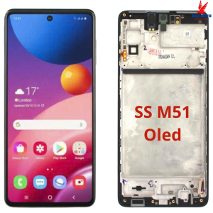 Màn hình Sam//Sung M51 LCD nguyên khung màu Chuẩn phôi to