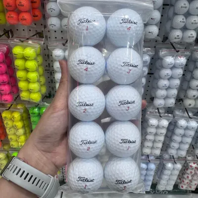 Bóng golf Titleist trắng mới 99% (combo 10 quả)