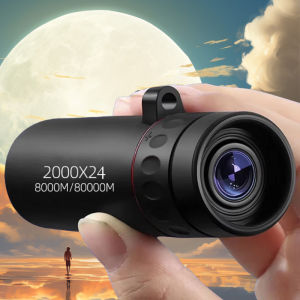 2000x24 Mini Portable Monocular Night Vision Telescope HD Long Range Outdoor Camping Hunting Bird Watching Telescope