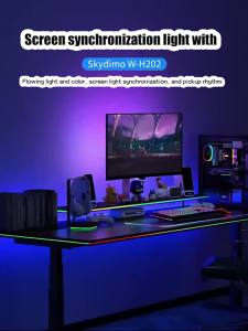 Skydimo Ambilight RGB Strip Cho PC E-Sport Gamer Màn Hình Máy Tính Để Bàn Hiển Thị Phần Mềm USB 5V Điều Khiển 16 Triệu Màu Tương Thích 24-34 Inch