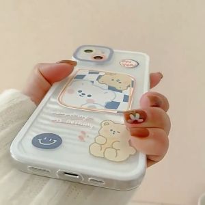 Casing Soft Case Realme C11 C21Y C25Y C31 C35 Realme Narzo 50A Prime Case Cute Bear Smile Character Silicon Premium
