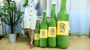 Gối ôm chai rượu soju hàn quốc độc đáo siêu mềm mịn (30cm---150cm) thú bông hình chai rượu 3d cao cấp hàng xịn loại 1