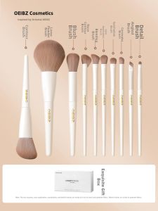 OEIEZ | Professional Makeup Artist Soft Animal Hair Makeup Brush Set
