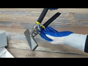 Hand Seamer 3 inches Straight Jaw Sheet Metal Bender Tools for Flattening Metal With Non-Slip Handle