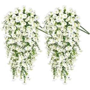 1/2 Cây Hoa Bìm Bìm Trắng Nhân Tạo 75cm Hoa Tím Giả Treo Tường Dây Hoa Tơ Tằm Trang Trí Nhà Cửa Vườn Tiệc Cưới