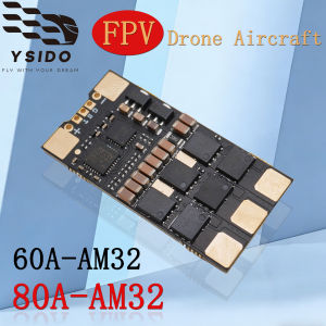 YSIDO High-Performance Brushless ESC 60A 80A AM32 3-8S Electronic Speed Controller for RC FPV Racing Drone Aircraft Upgrade Part