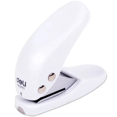 deli | DELI Mini Paper Punch Portable Size 1 Hole Punch Machine 6mm 10 Sheets Office School Supplies