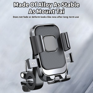 Motorcycle And Bicycle Mobile Phone Holder Free Rotation Mobile Phone Navigation Holder Riding Shockproof Universal For All Mode