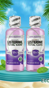 [EcoShop] Combo 2 Nước Súc Miệng Listerine Total Care Zero - Chai Nhỏ Tiện Dụng 100ml - Không Cay